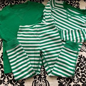 Primary Green Grass PJ set size 2-3